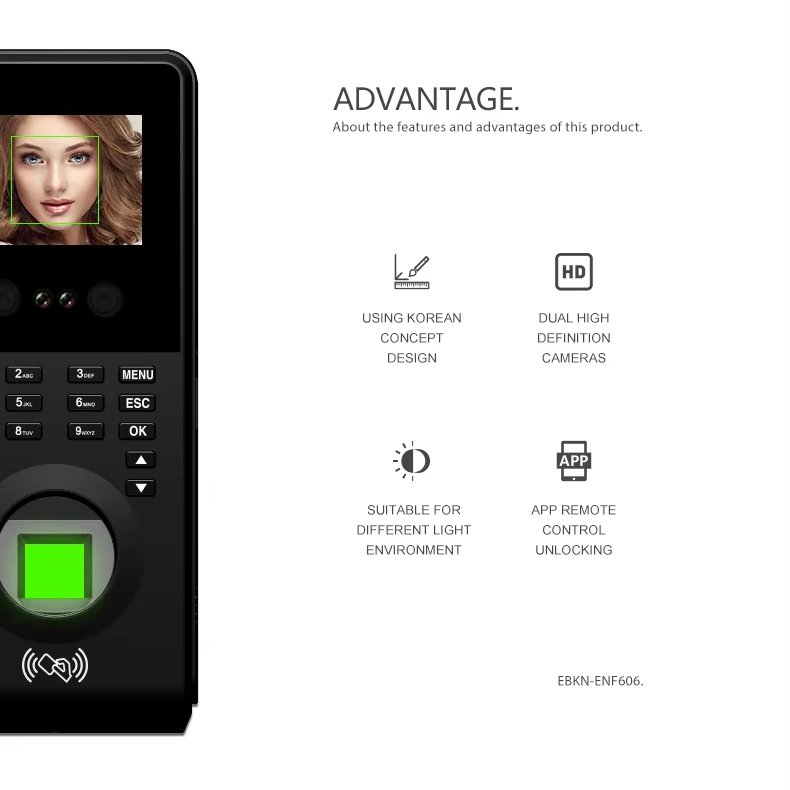 ZKT Free Software Wifi Biometric Fingerprint Door Lock Access Control Fingerprint Reader Time Attendance