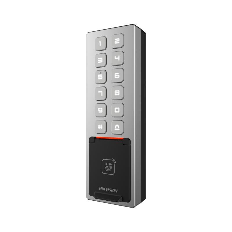DS-K1T805EBFWX Value Series Large Capacity IP65 PIN Bluetooth Waterproof Metal Fingerprint Card Access Control Terminal