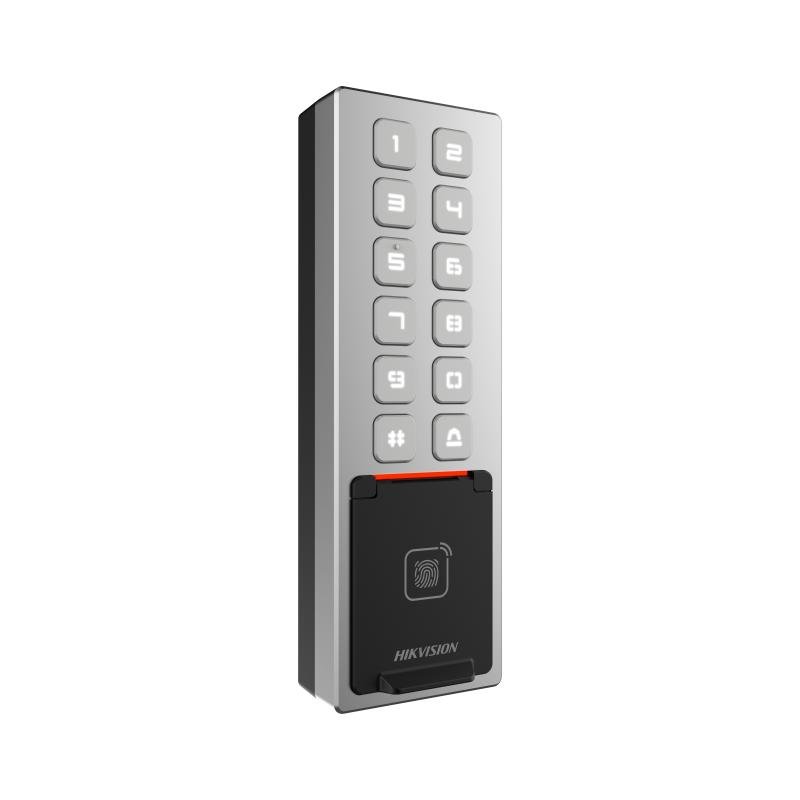 DS-K1T805EBFWX Value Series Large Capacity IP65 PIN Bluetooth Waterproof Metal Fingerprint Card Access Control Terminal