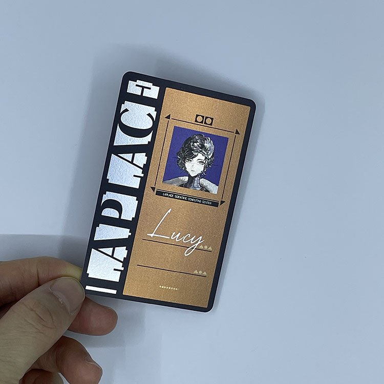 Rainbow Effect Social Media Smart Card Printable Hologram PVC NFC Card With Unique QR Code