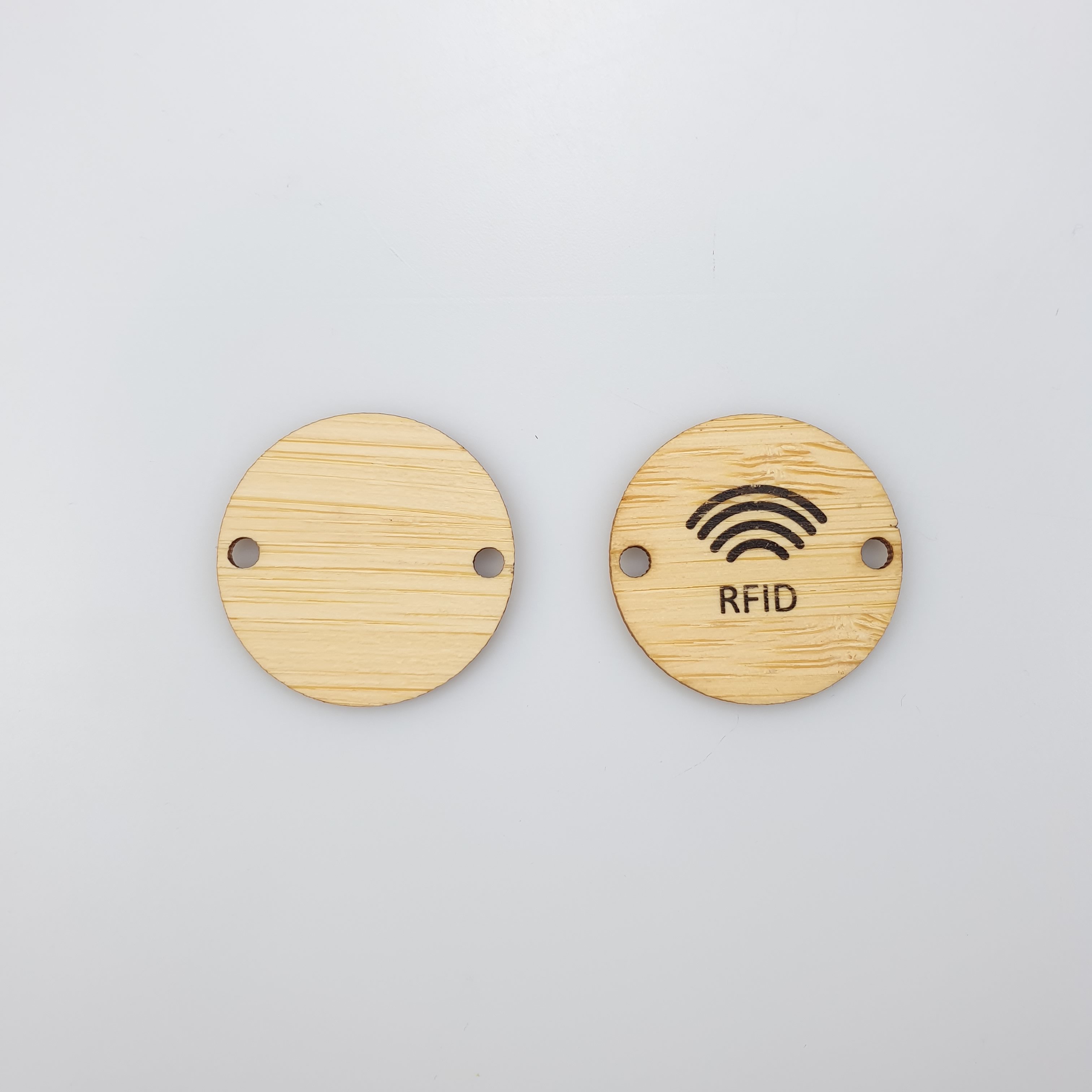 Programmable RFID Bamboo Eco-friend NFC Wooden Key Card for Access Control Customize 13.56MHz RFID Keychain Keyfob