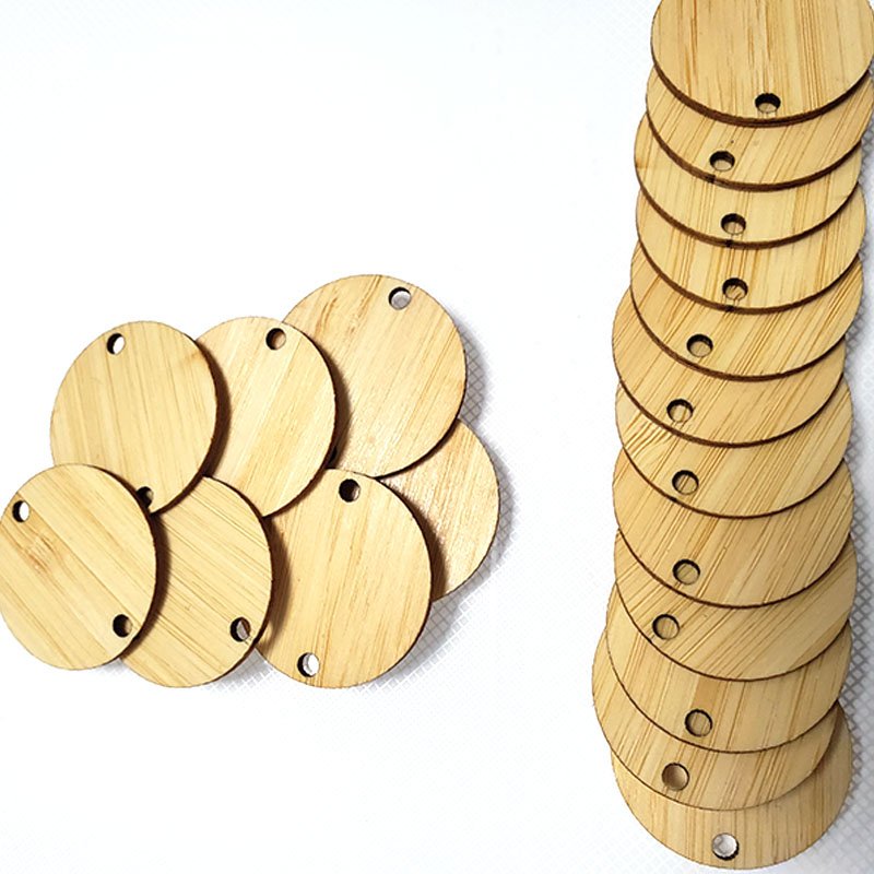 Programmable RFID Bamboo Eco-friend NFC Wooden Key Card for Access Control Customize 13.56MHz RFID Keychain Keyfob