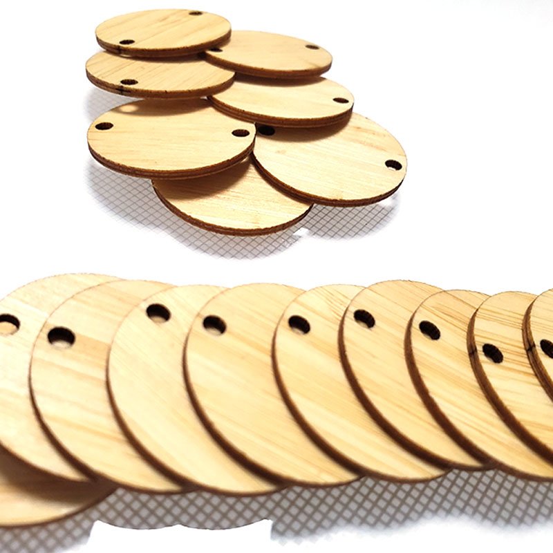 Programmable RFID Bamboo Eco-friend NFC Wooden Key Card for Access Control Customize 13.56MHz RFID Keychain Keyfob