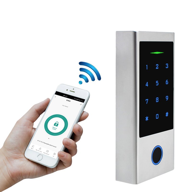 Secukey Waterproof Fingerprint RFID Card 12-28V AC/DC Tuya App Support Gateway Touch Screen Access Control Keypad
