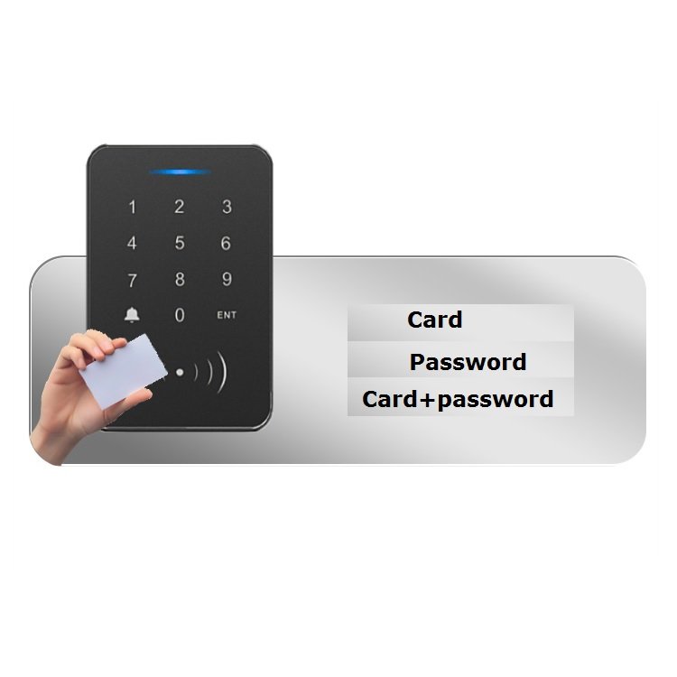 Cheap Contactless RFID Card EM+MF Dual Frequency Access Controller Standalone RFID Reader ID+IC Access Controller Keypad