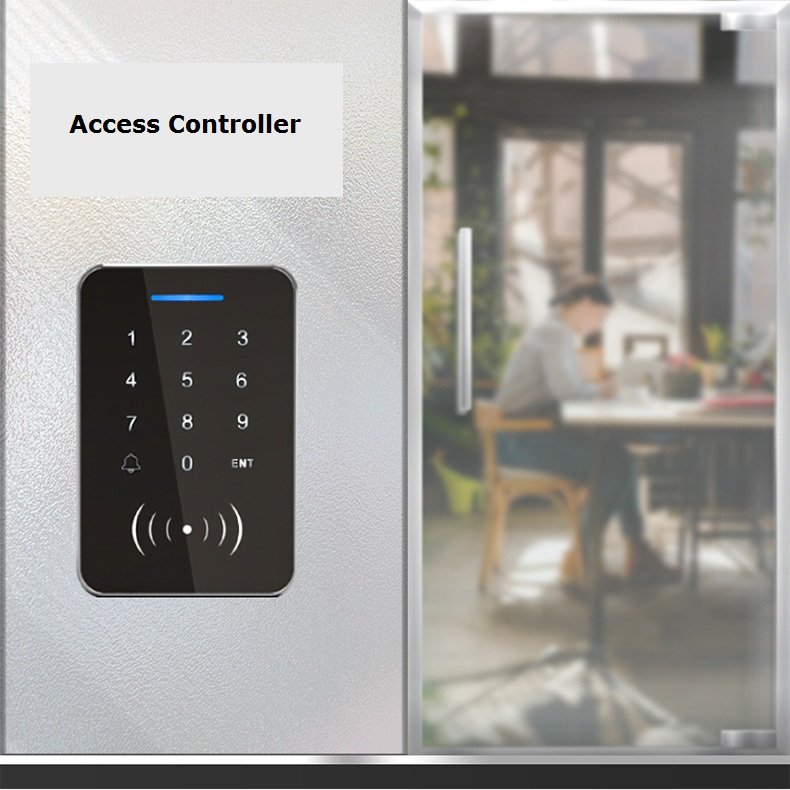 Cheap Contactless RFID Card EM+MF Dual Frequency Access Controller Standalone RFID Reader ID+IC Access Controller Keypad