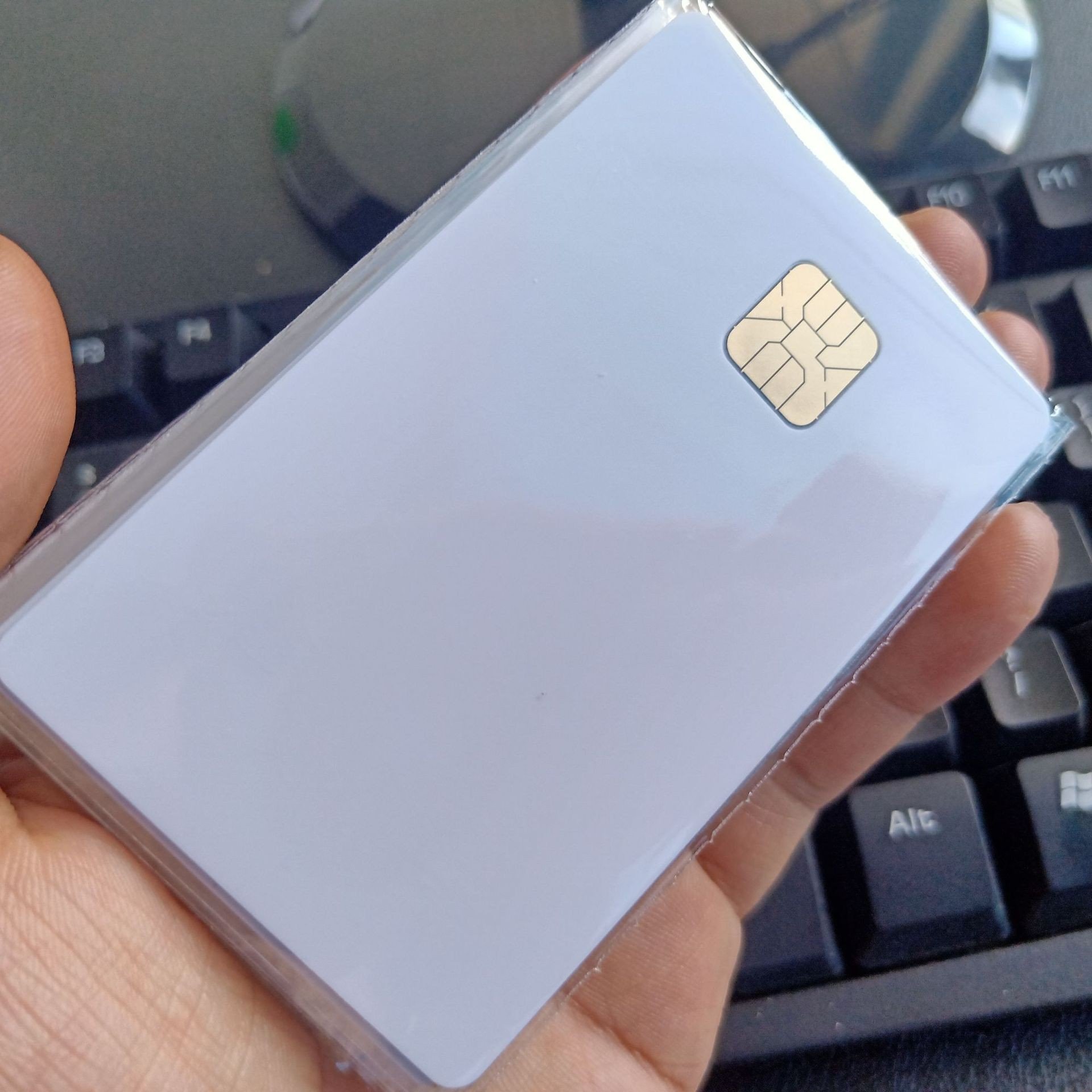 Sle5528 chip white PVC contact chip 4428 blank non-contact inkjet printing smart card