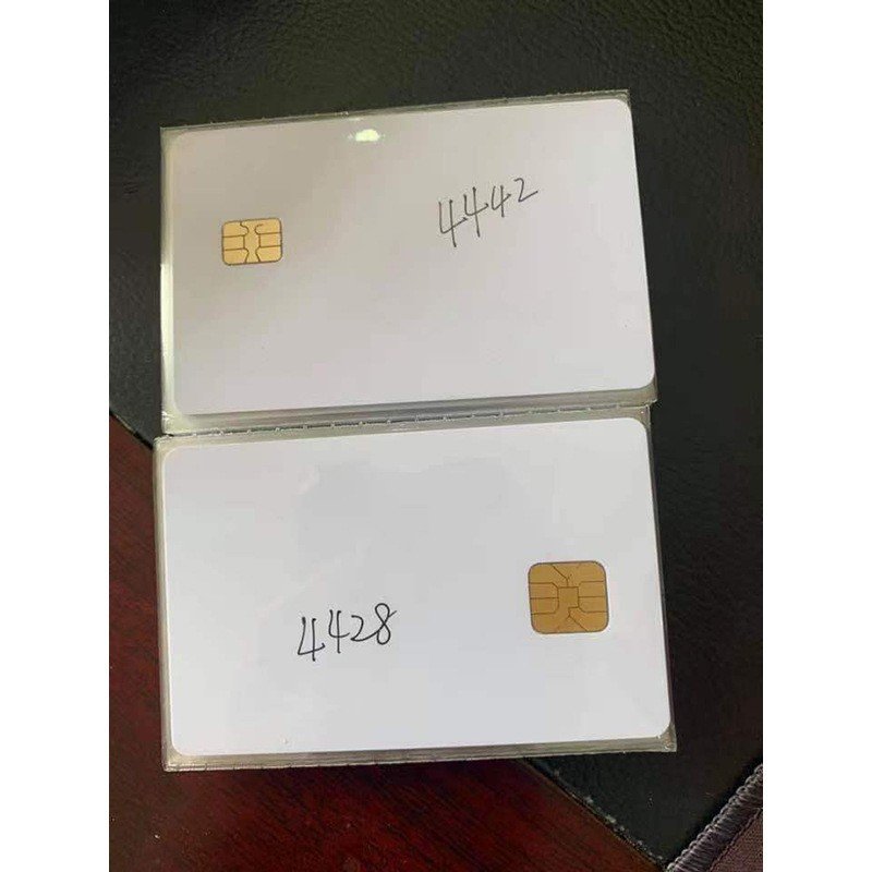 Sle5528 chip white PVC contact chip 4428 blank non-contact inkjet printing smart card