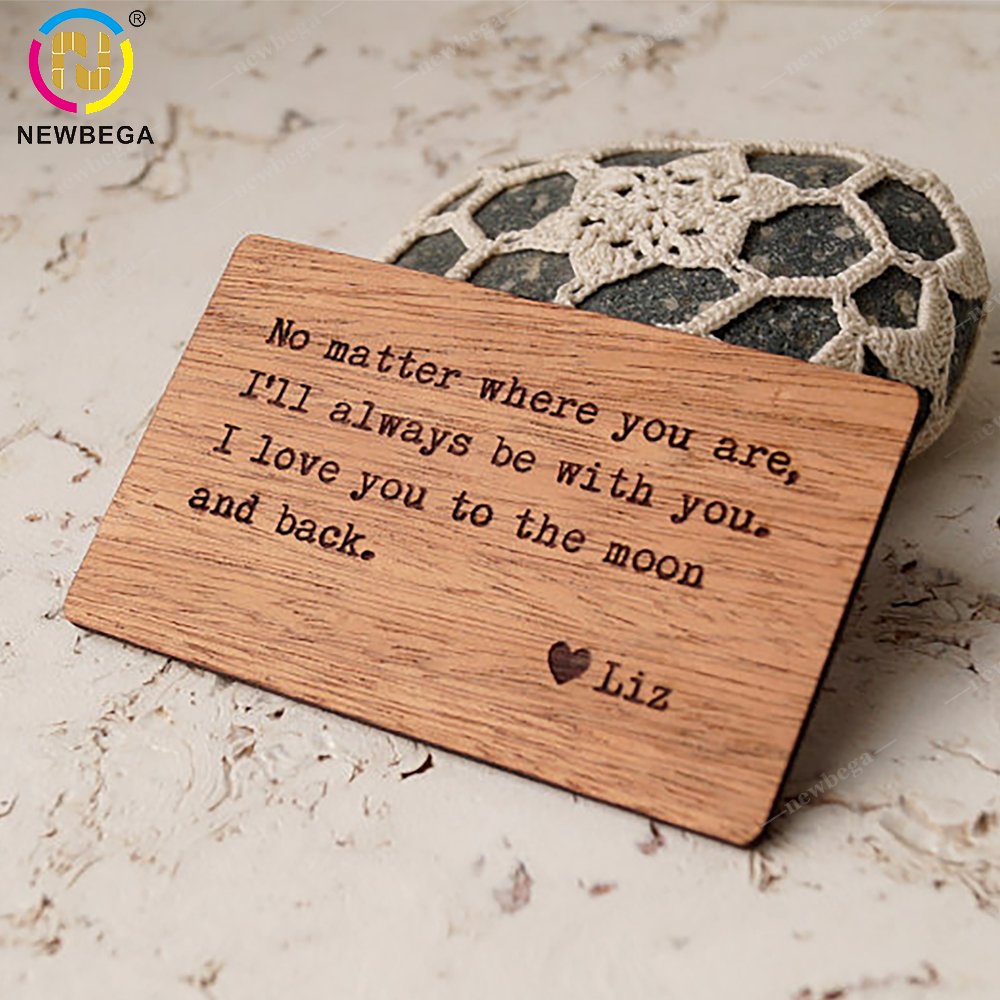 Bamboo Wooden Cards RFID Hotel Key Card party invitation Thank you card