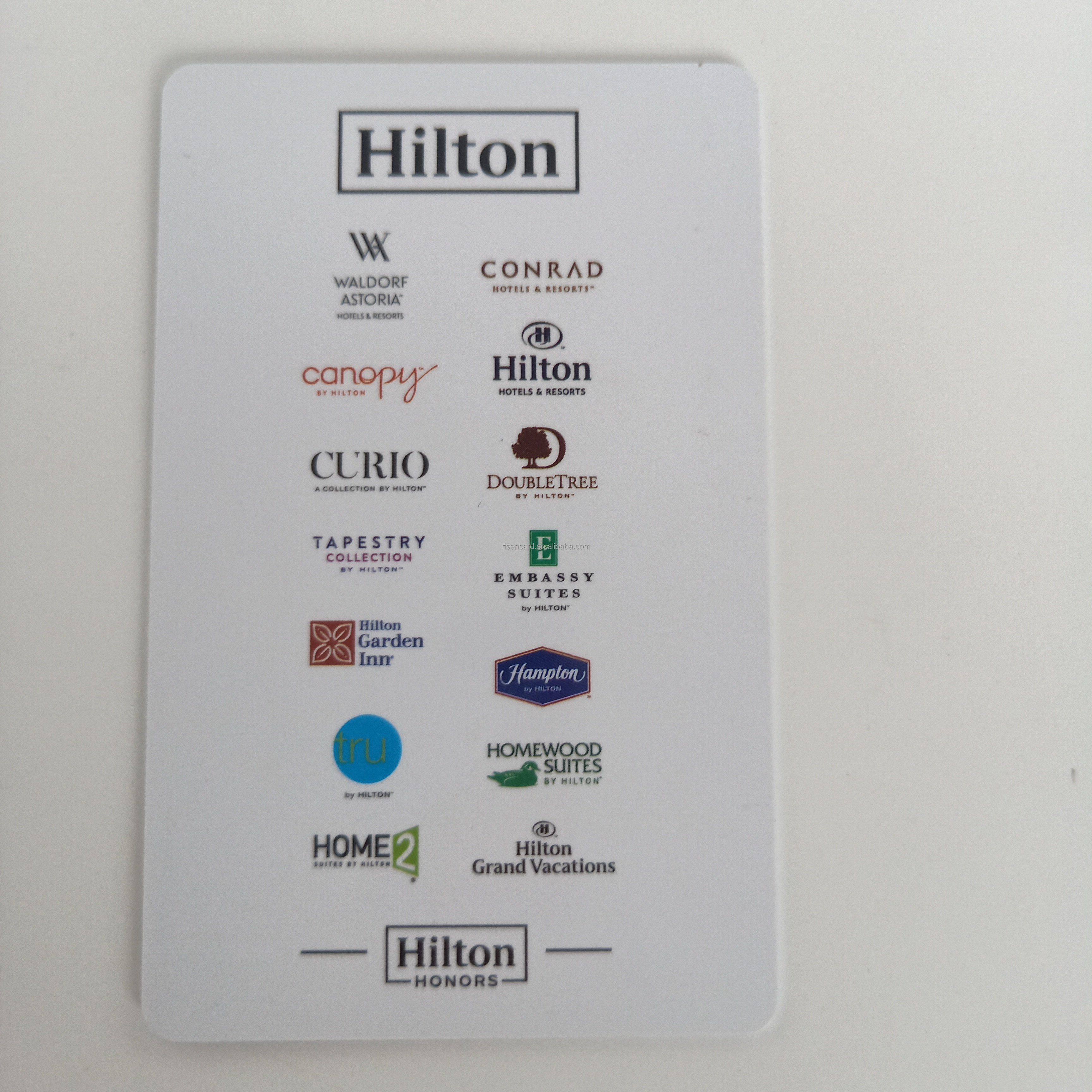 Exquisitely printed plastic RFID/NFC hotel key card 1K chip 13.56MHZ