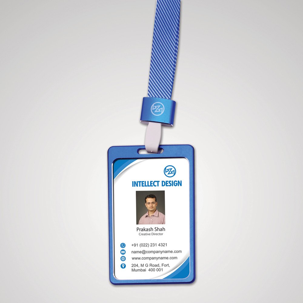 Durable Aluminium Alloy & PVC Card Holder Enhanced Plastic ID Card Model for Access Control