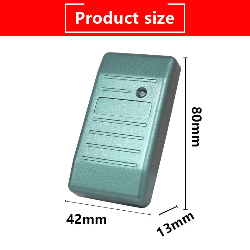 Zhongyan Wall Mount Proximity Smart Contactless Waterproof Wiegand RFID Card Reader 125khz ID IC Access Control Card Readers