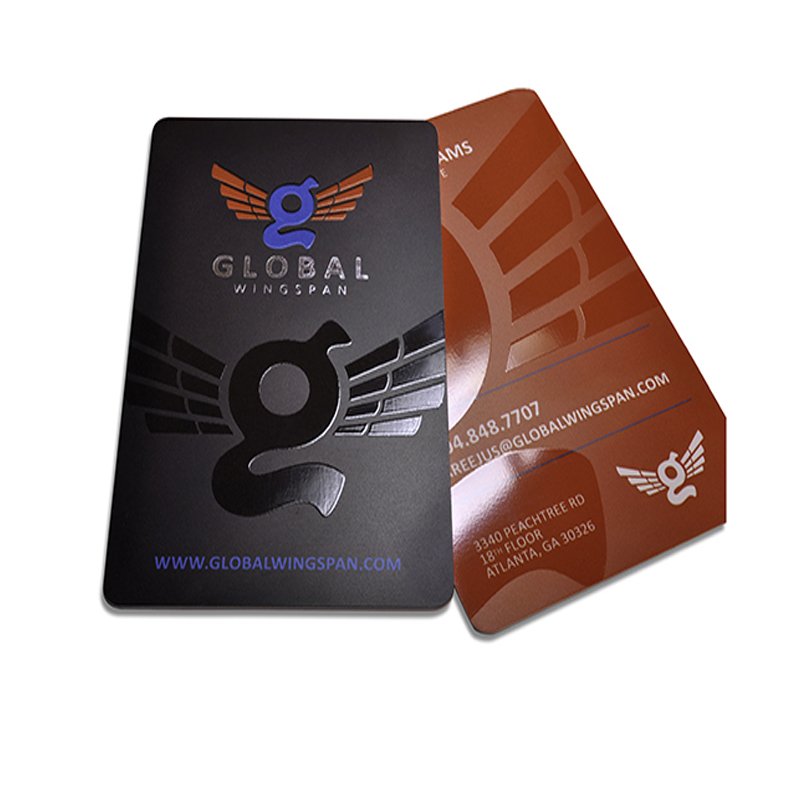 Plastic PVC Contactless Smart Chip Card Access Control NFC RFID Card UV Logo Full Black Matt NFC Social Media PVC Smart Card