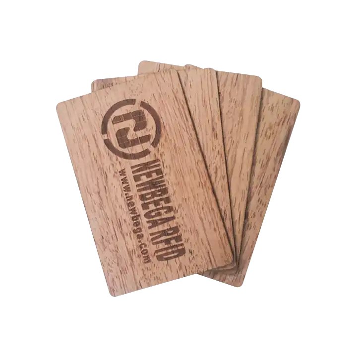 Smart Card NFC Wooden Card ISO 14443 A NFC F08 13.56Mhz NFC business card