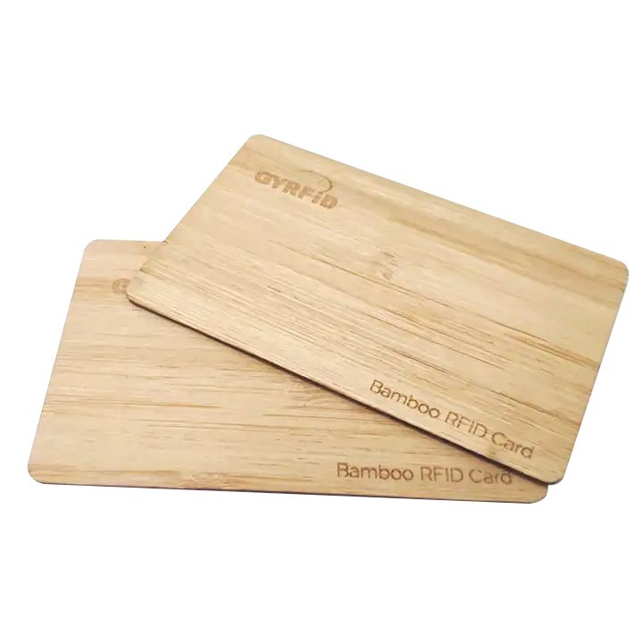 Smart Card NFC Wooden Card ISO 14443 A NFC F08 13.56Mhz NFC business card
