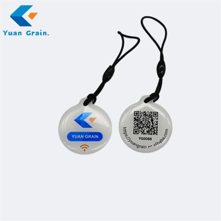 28mm Printing custom logo Nfc tag rfid card Logo social media phone tag waterproof epoxy Rfid passive tag