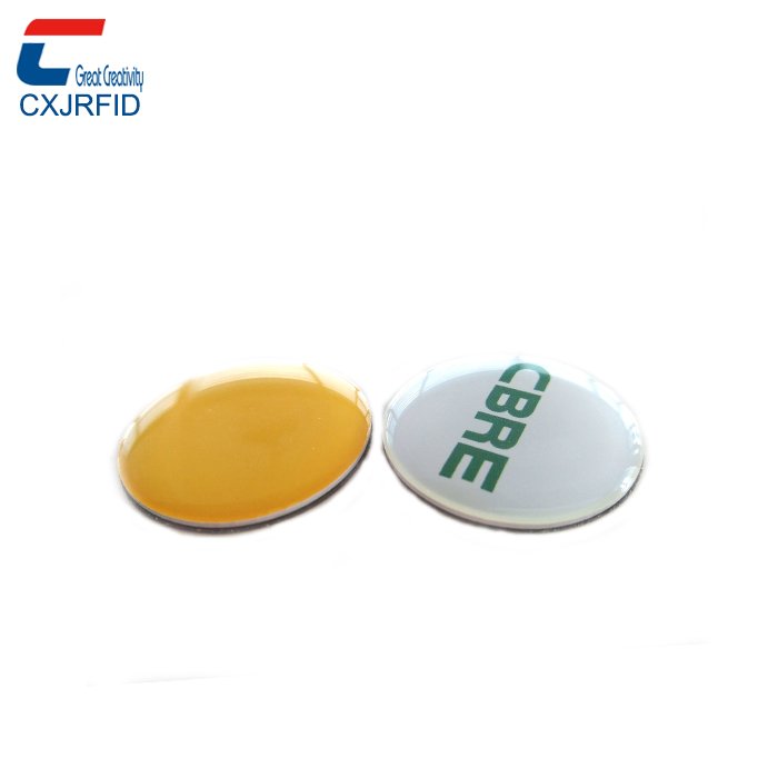 Custom Design 30/25mm Social Media Epoxy Phone NFC Tag Sticker