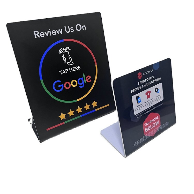 13.56mhz Waterproof Smart RFID Social Media Nfc Card Google Review Cards