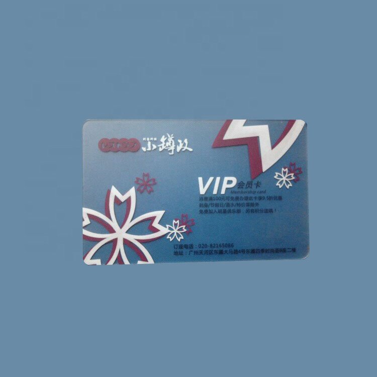 Customized Factory Price 13.56Khz CMYK printing transparent blank nfc pvc business card