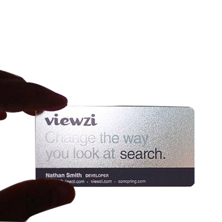 Customized Factory Price 13.56Khz CMYK printing transparent blank nfc pvc business card