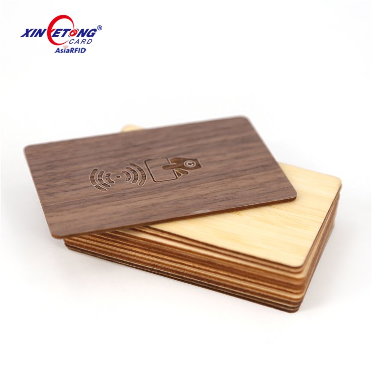 Free Sample High Quality Access Control Eco-friendly RFID Wooden Card