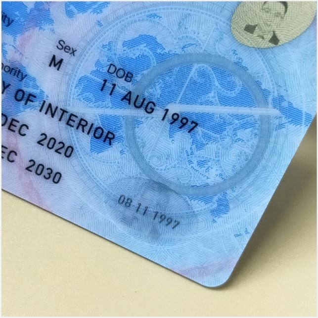 Polycarbonate cards with CLI and MLI for new security government ID Cards