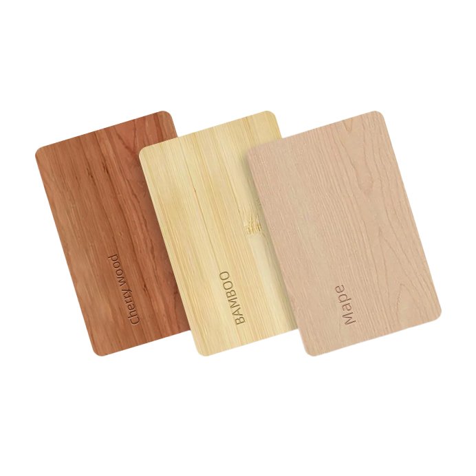 Laser printing custom RFID wooden access control card NFC smart soft card wood card