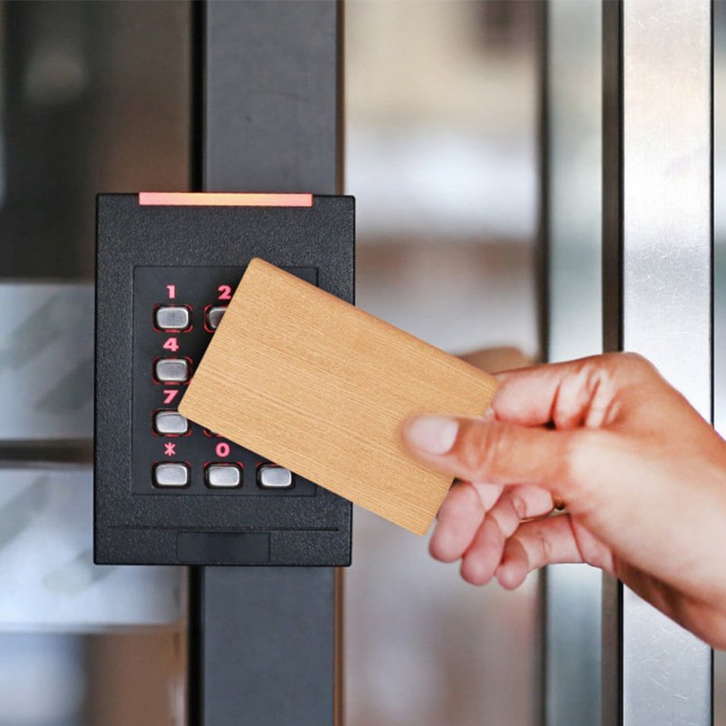 Laser printing custom RFID wooden access control card NFC smart soft card wood card