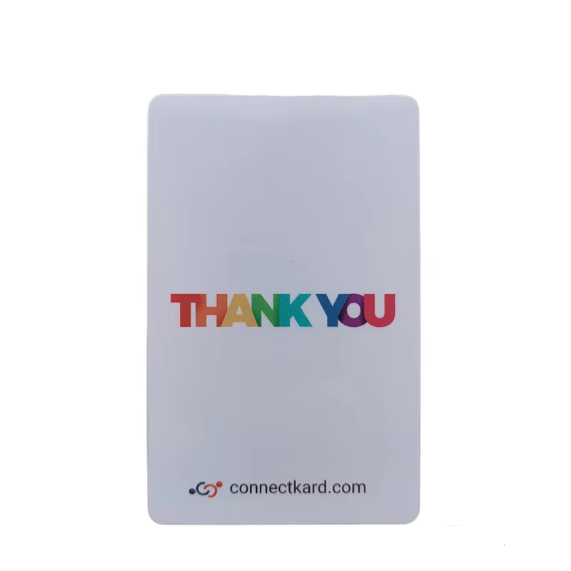 thank you card with NFC chip for instagram/Tiktok\tripadvisor\youtube 13.56MHZ NFC card