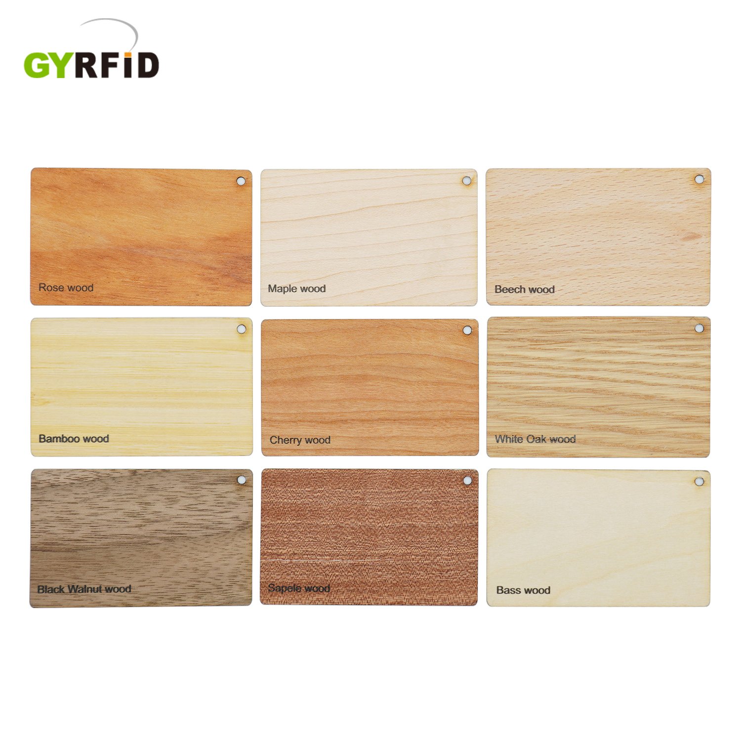 Eco Friendly nfc wooden tag nfc wood card bamboo nfc business cards Hotel wood key card