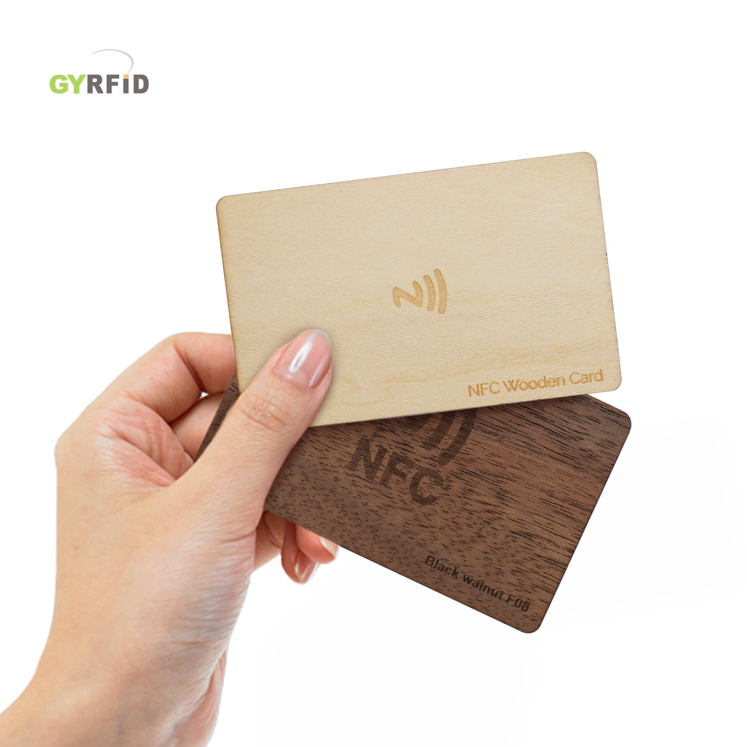 Eco Friendly nfc wooden tag nfc wood card bamboo nfc business cards Hotel wood key card