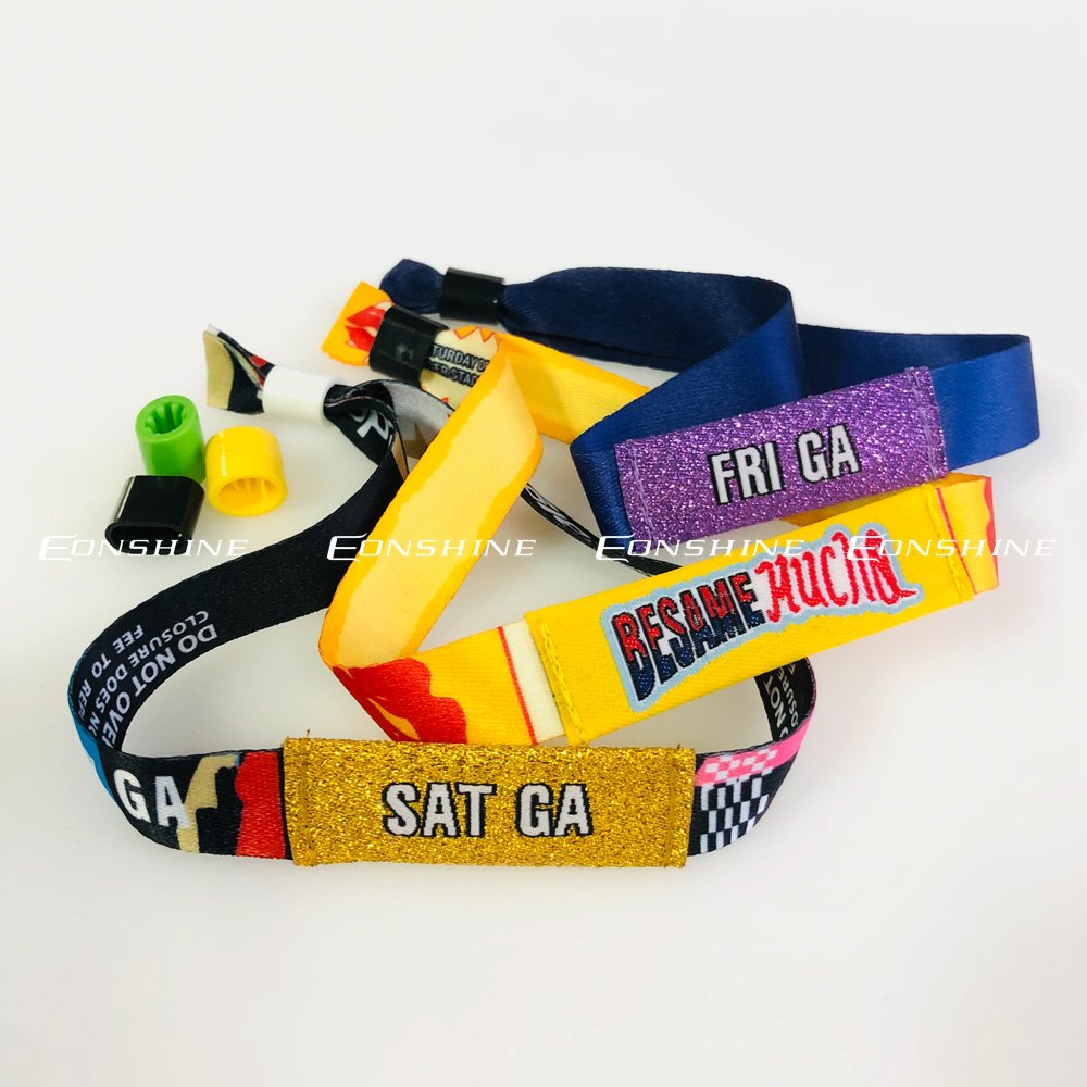 Custom RFID Card Wristbands with Chip Plastic Tags NFC Wrist Band Fabric Wristband for Events
