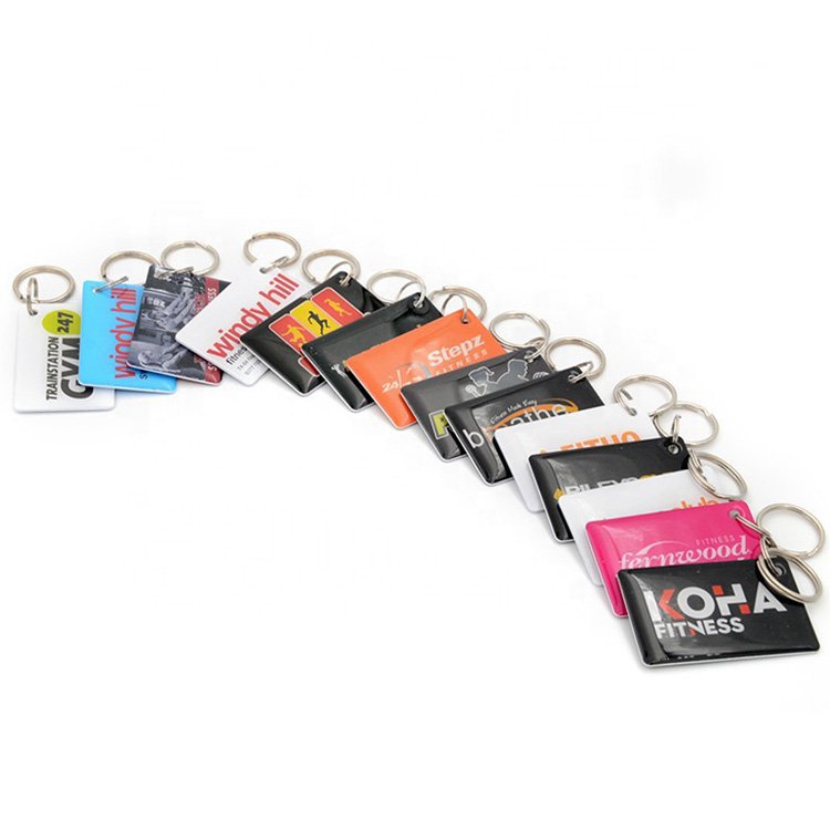Serial Number & QR code Printed NFC Tag Epoxy Keyfob Card
