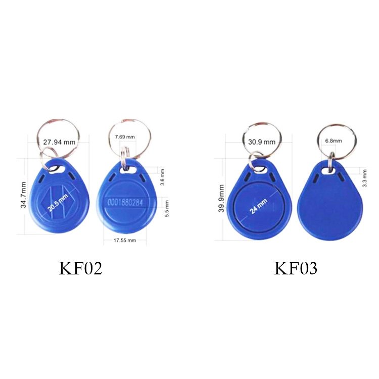 125 khz RFID Proximity Key Fob/ RFID T5577 Temic Keyfob for Acces Control