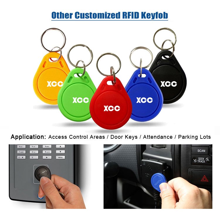 125 khz RFID Proximity Key Fob/ RFID T5577 Temic Keyfob for Acces Control