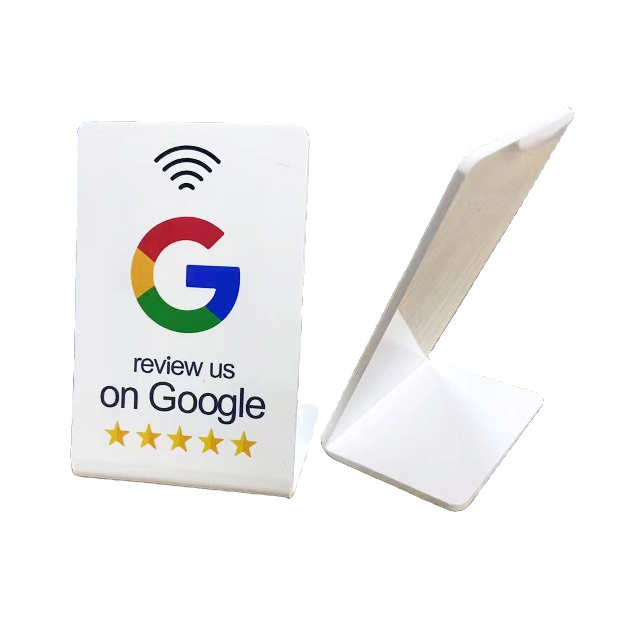 Custom Acrylic Table Stand NFC Restaurant Menu Holder Bar Programmable NFC Menu Display Stand