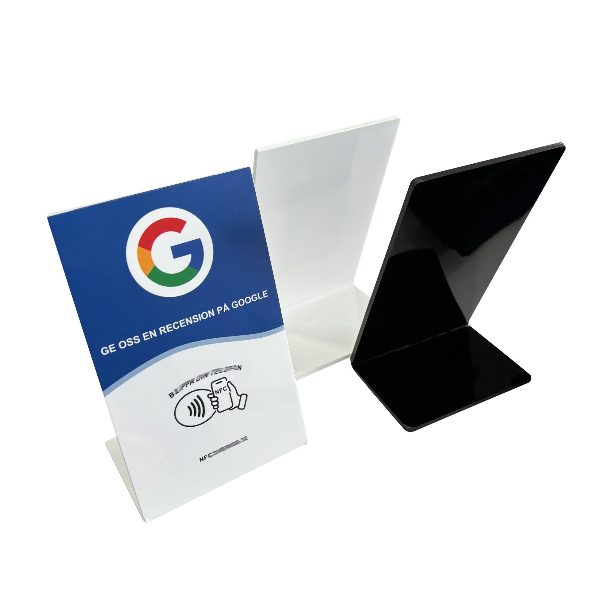 Custom Acrylic Table Stand NFC Restaurant Menu Holder Bar Programmable NFC Menu Display Stand