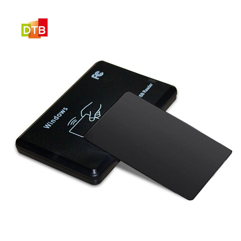 Custom Printable NFC Black Card Ntag213/Ntag215/Ntag216 ic Card Rewritable Matte Black Blank RFID Smart Card