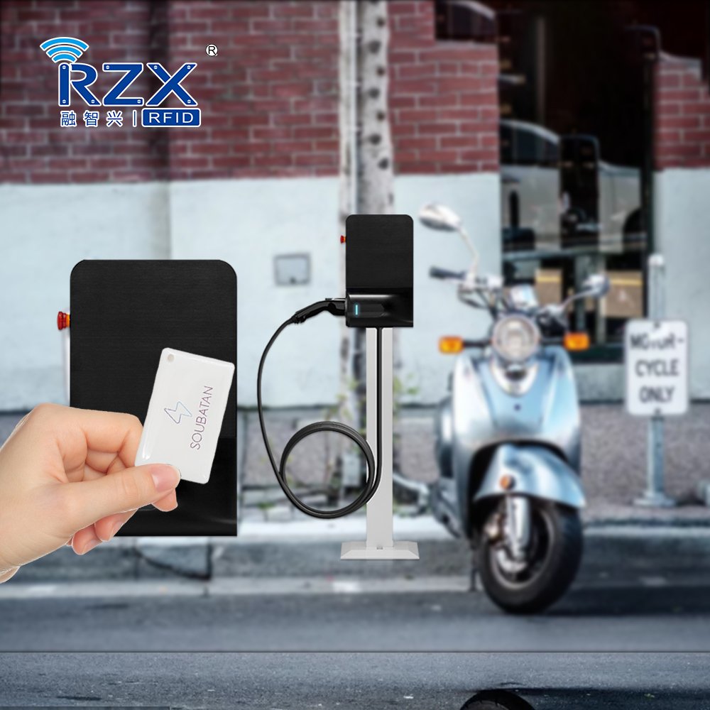 Printable Logo Custom Color F08 13.56Mhz RFID Epoxy Electric Vehicle Charging Card Access Control