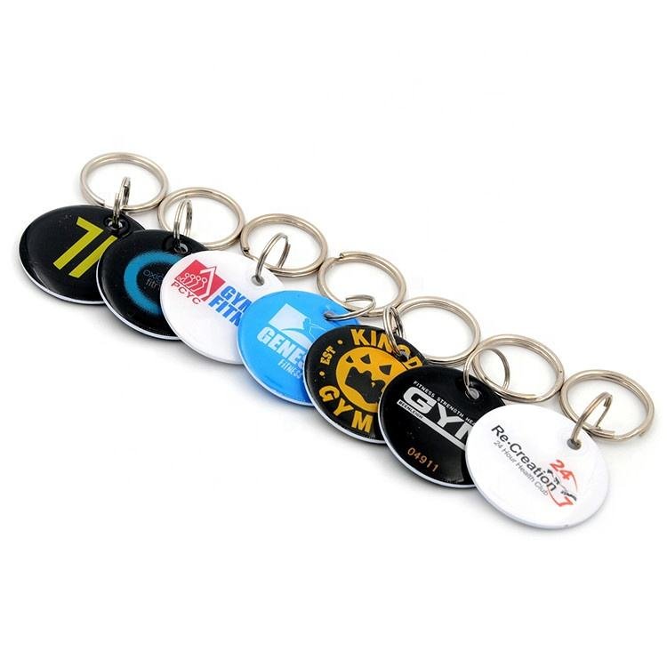 Access Control Pvc Business Nfc 13.56Mzh Epoxy RFID Bus Key Tag Smart Card RFID Tag Printing Logo Epoxy card