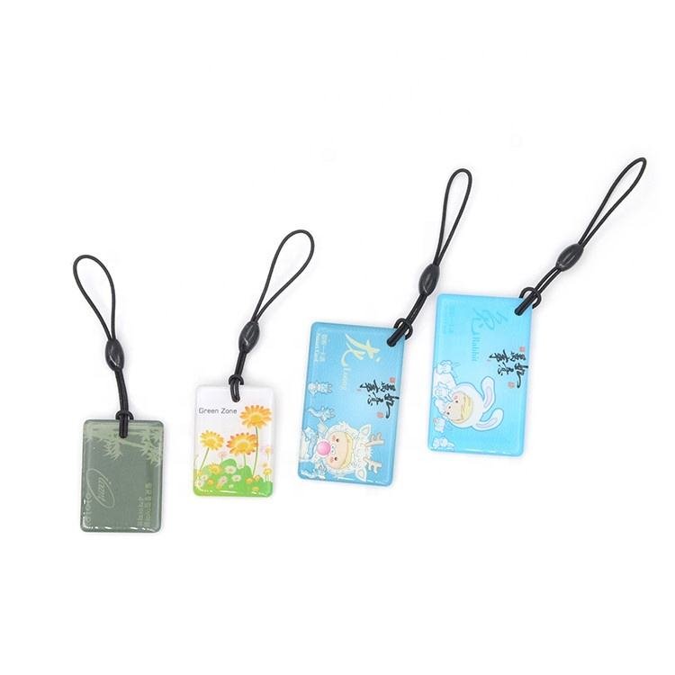 Access Control Pvc Business Nfc 13.56Mzh Epoxy RFID Bus Key Tag Smart Card RFID Tag Printing Logo Epoxy card