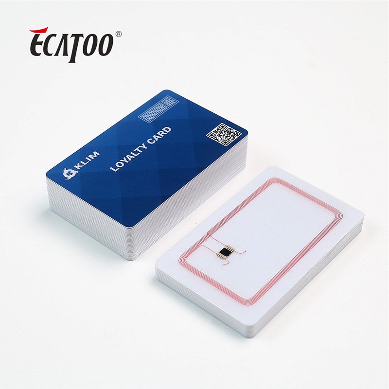 ECATOO Customized PVC Contactless Smart Card Access Control NFC RFID Card