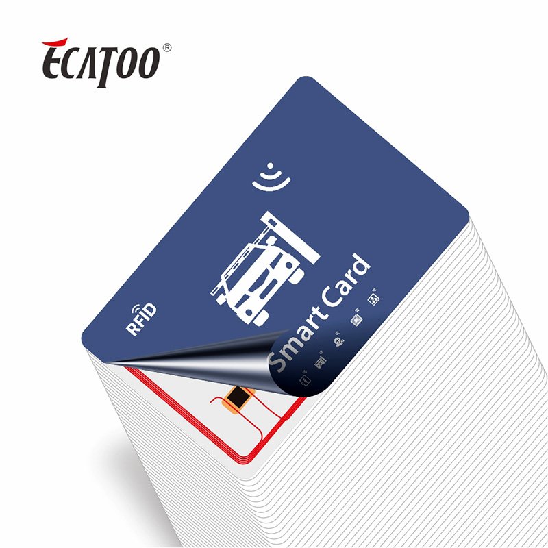 ECATOO Customized PVC Contactless Smart Card Access Control NFC RFID Card