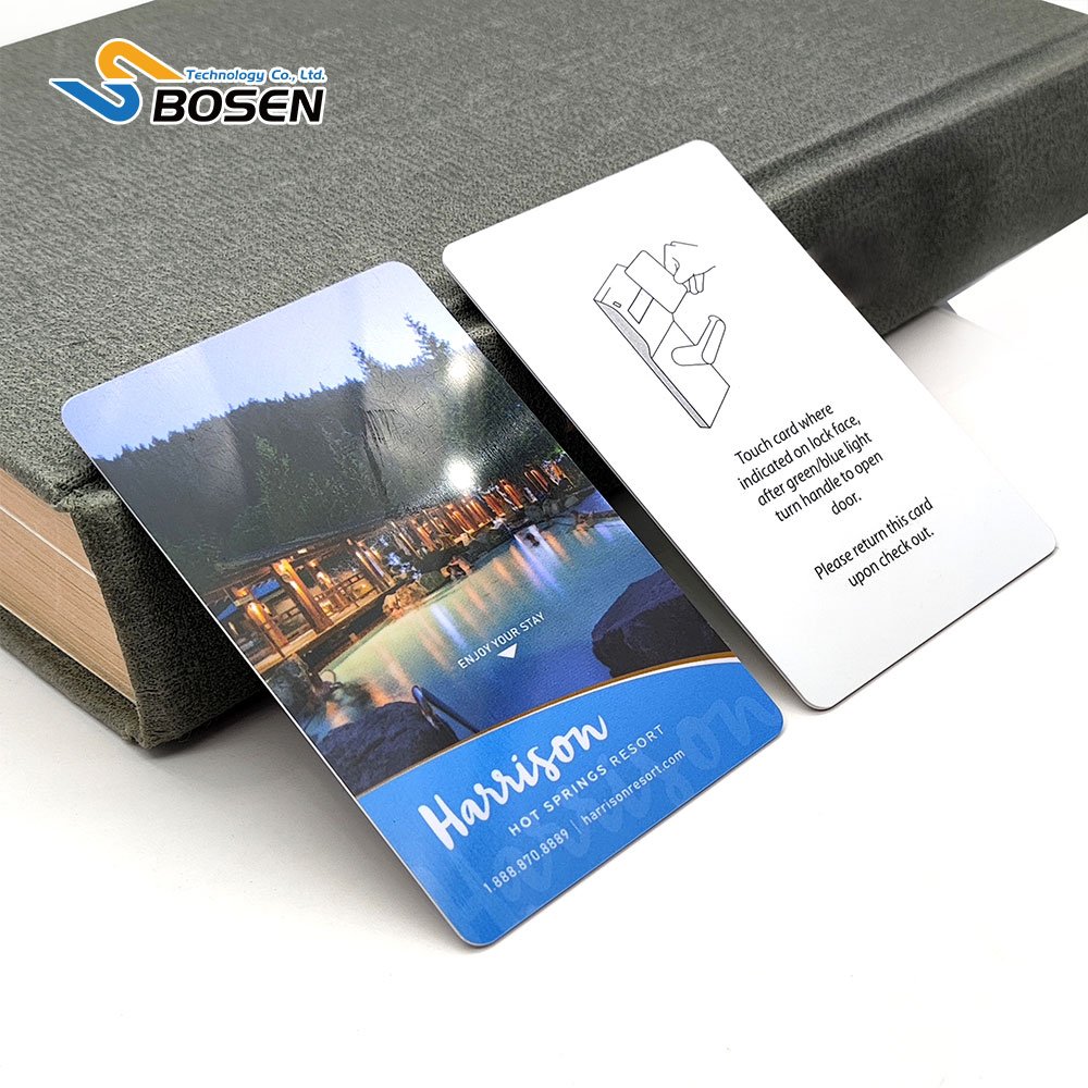 Custom Printing 85.5*54mm ISO14443A 1k Chip RFID Hotel Key Card For Office Access Control