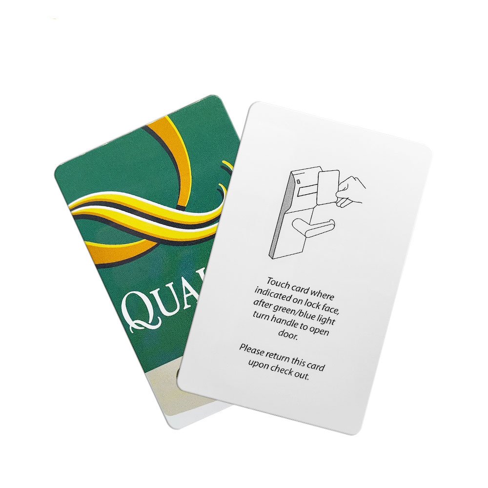 Custom Printing 85.5*54mm ISO14443A 1k Chip RFID Hotel Key Card For Office Access Control