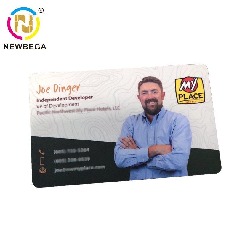 Smart Digital plastic Rfid vip Business cards Pvc Matte Black Nfc Card