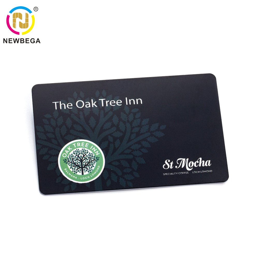 Smart Digital plastic Rfid vip Business cards Pvc Matte Black Nfc Card