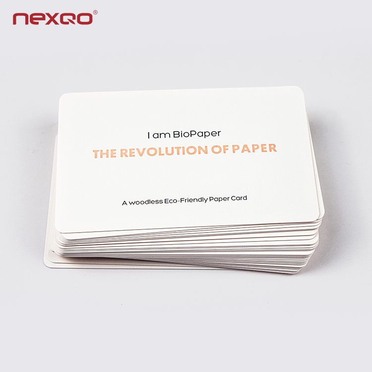 Eco-friendly RFID BioPaper Card Full-color Printing Business NFC Card