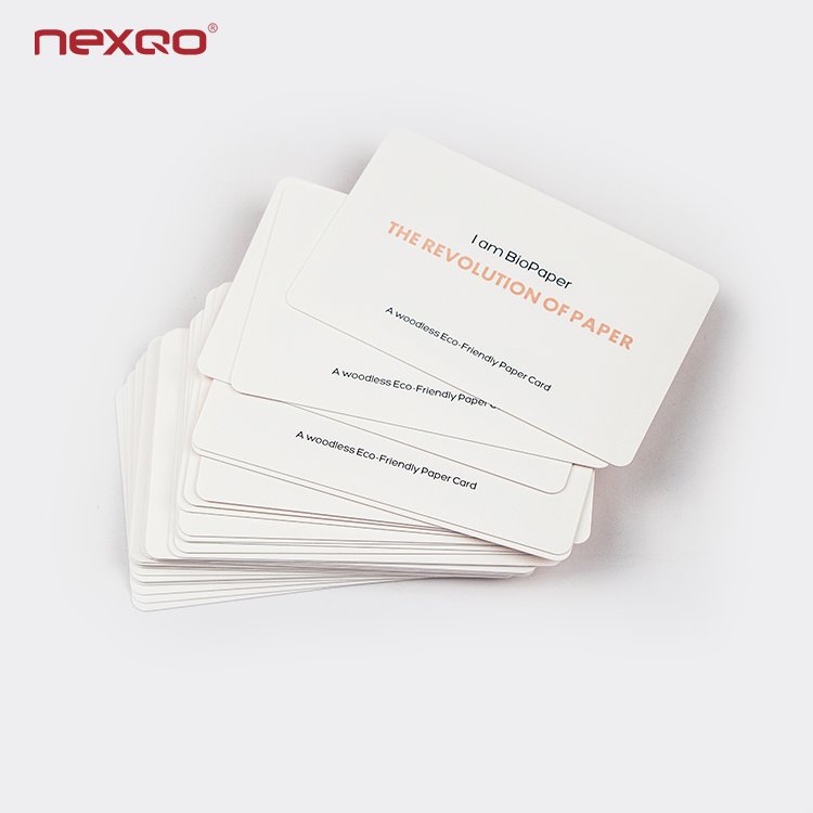 Eco-friendly RFID BioPaper Card Full-color Printing Business NFC Card