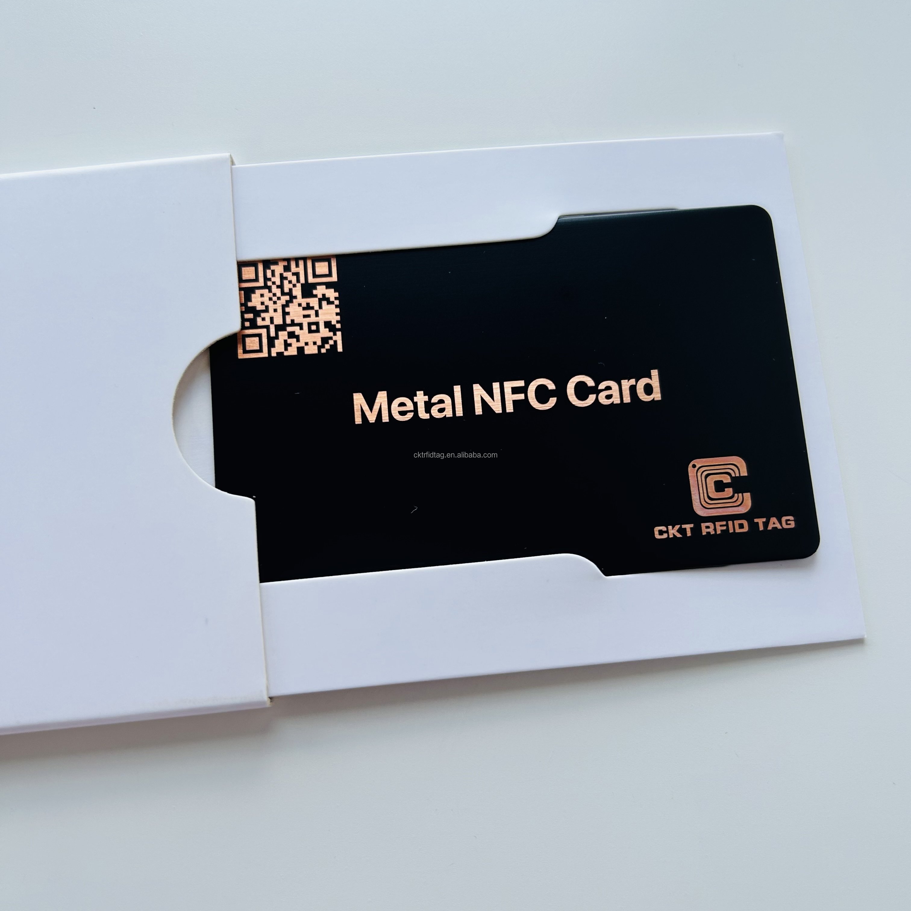 CKT Metal Digital Business Card - Smart NFC Card - Tap or Scan to Share